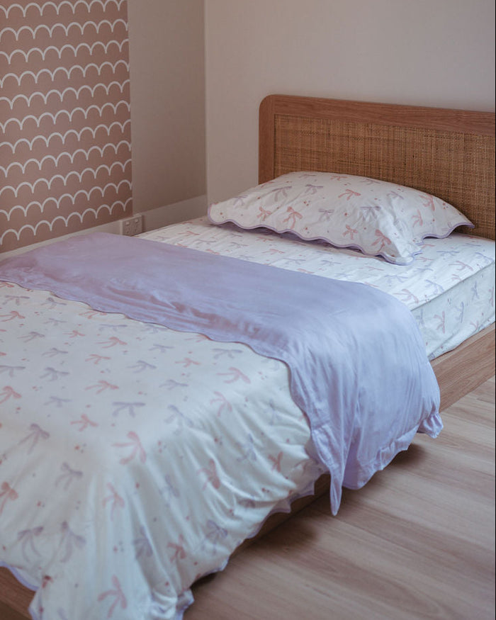 Matching King Single Quilt Cover & Waterproof Pillowcase Set - Lottie