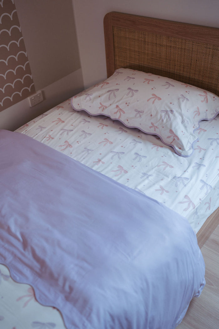 Matching King Single Quilt Cover & Waterproof Pillowcase Set - Lottie