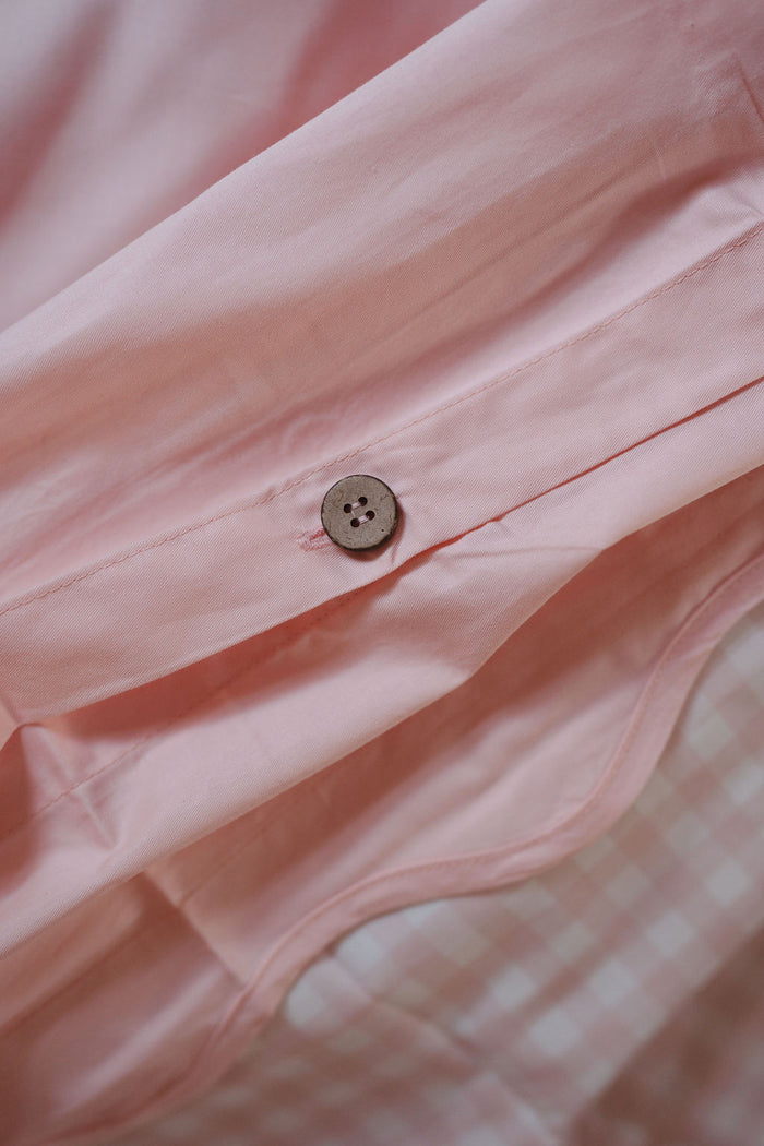 Matching King Single Quilt Cover & Waterproof Pillowcase Set - Pink Gingham