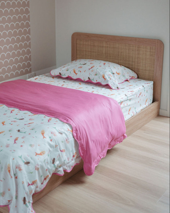 Matching King Single Quilt Cover & Waterproof Pillowcase Set - Quinn