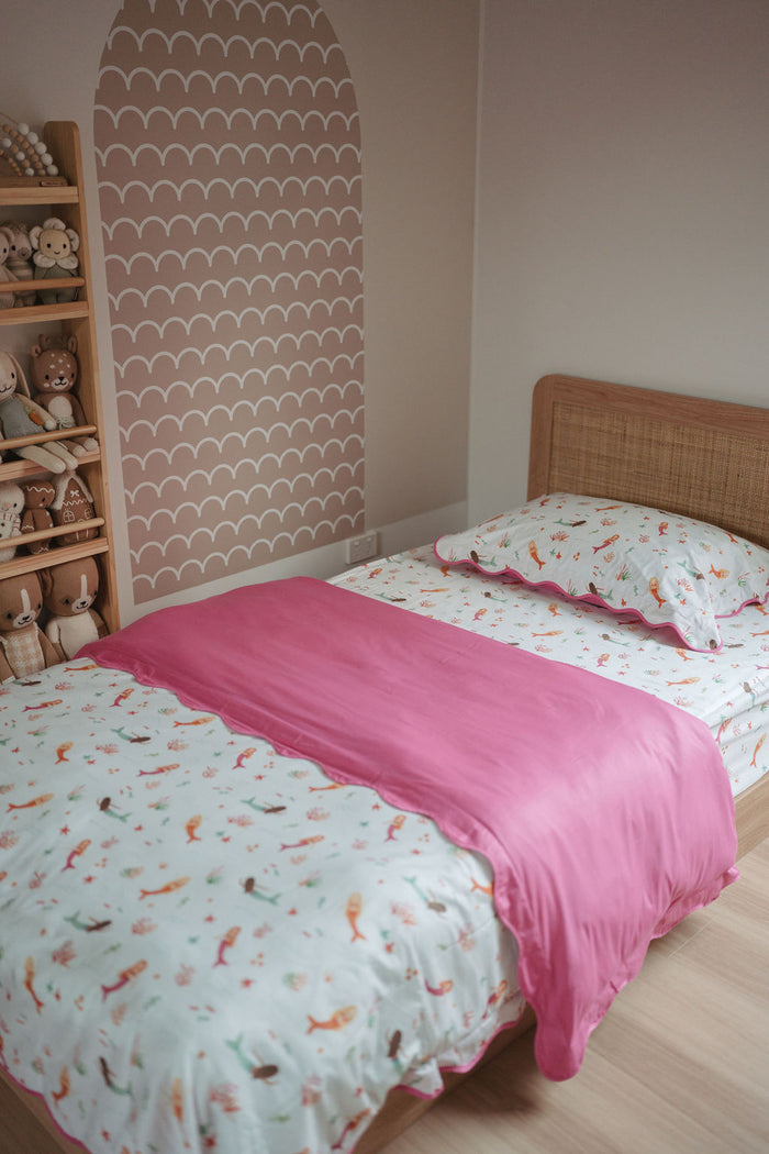 Matching King Single Quilt Cover & Waterproof Pillowcase Set - Quinn