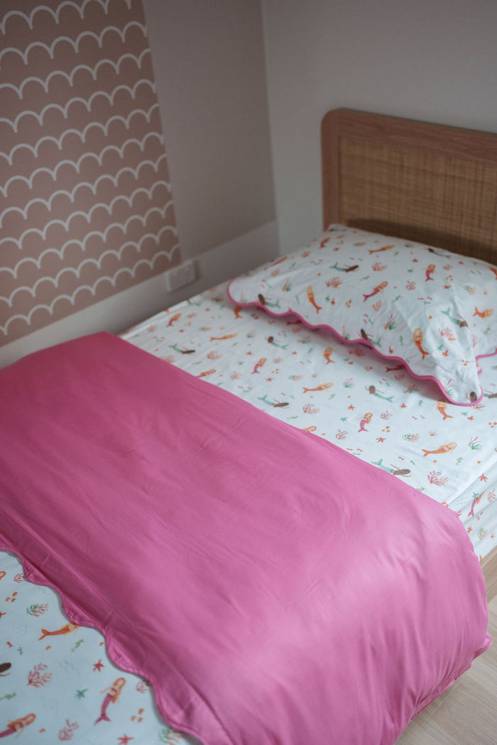 Matching King Single Quilt Cover & Waterproof Pillowcase Set - Quinn