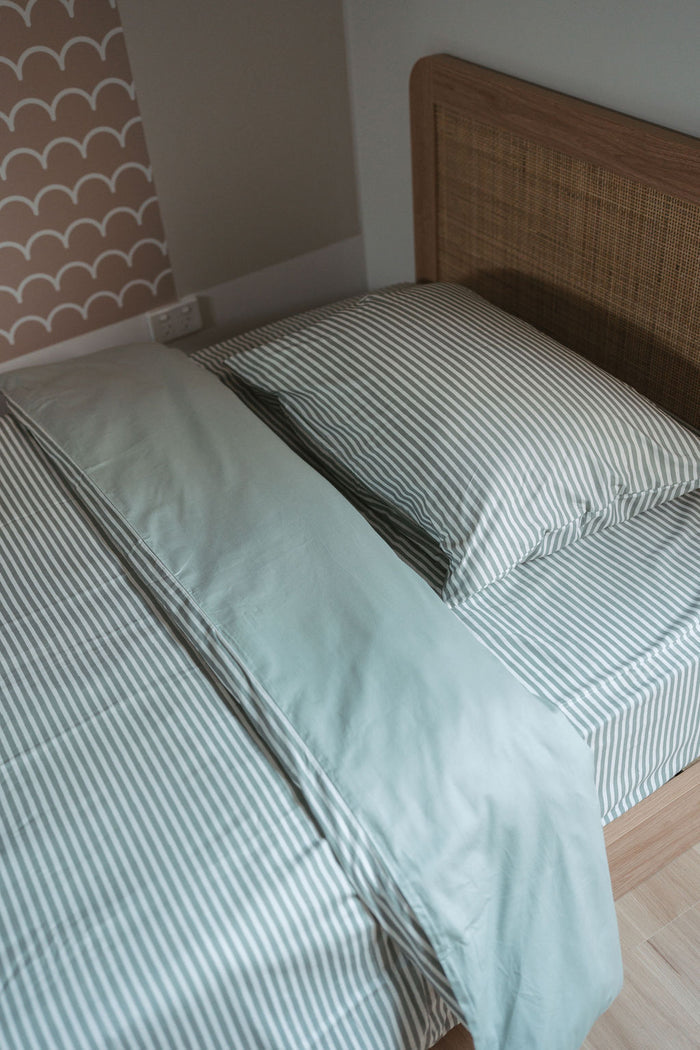 Matching Single Quilt Cover & Waterproof Pillowcase Set - Arthur