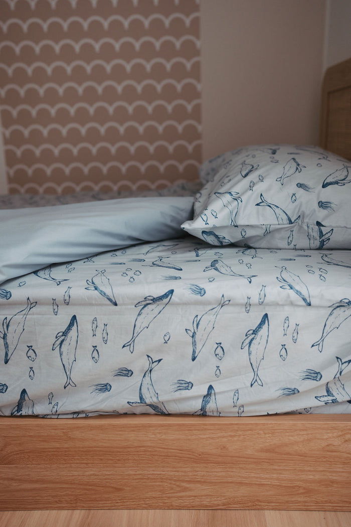 Matching Single Quilt Cover & Waterproof Pillowcase Set - Bowie