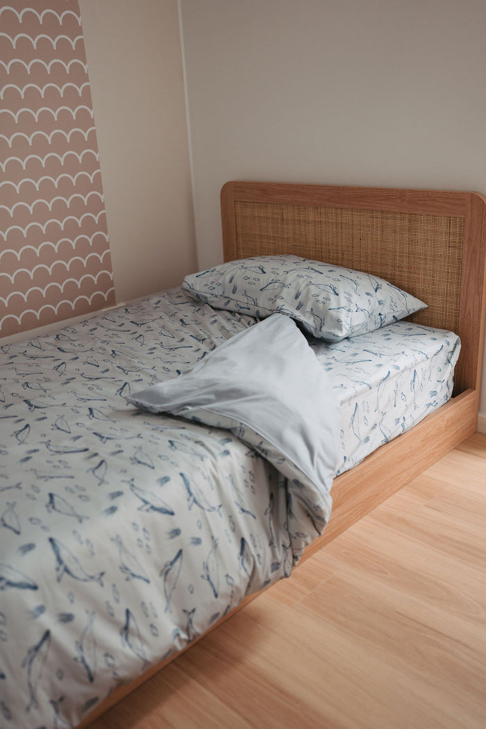 Matching Single Quilt Cover & Waterproof Pillowcase Set - Bowie