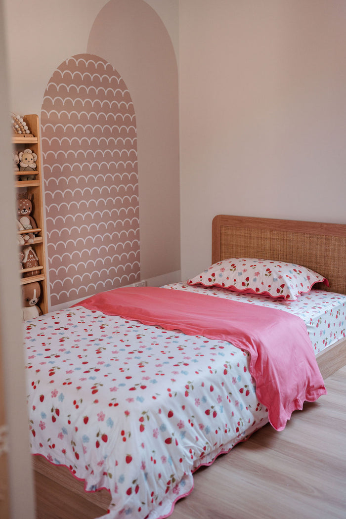 Matching Single Quilt Cover & Waterproof Pillowcase Set - Evie