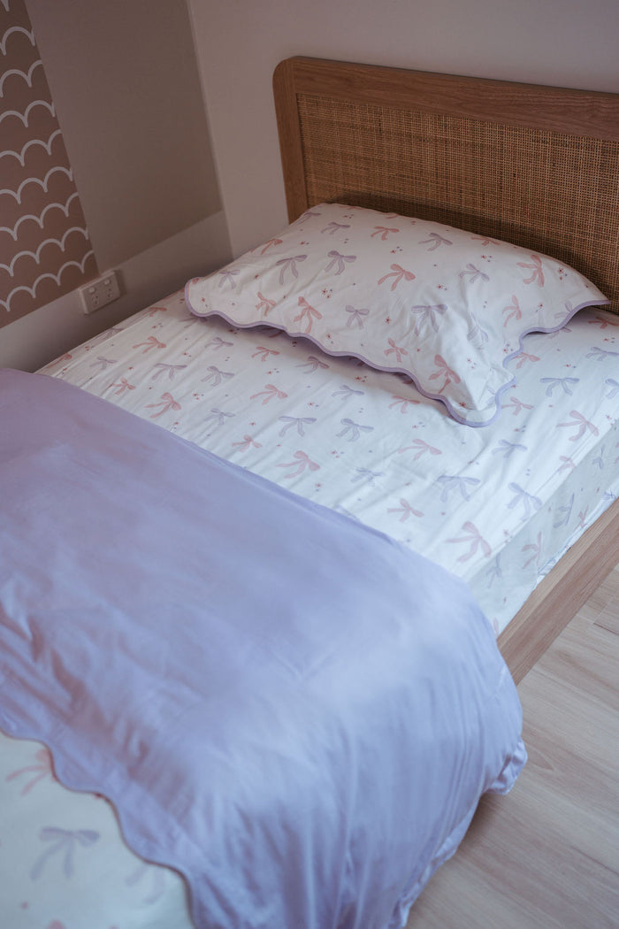 Matching Single Quilt Cover & Waterproof Pillowcase Set - Lottie