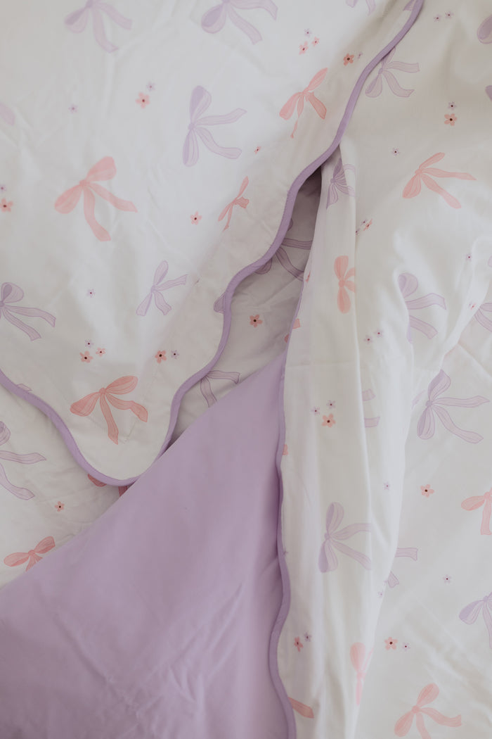 Matching Single Quilt Cover & Waterproof Pillowcase Set - Lottie