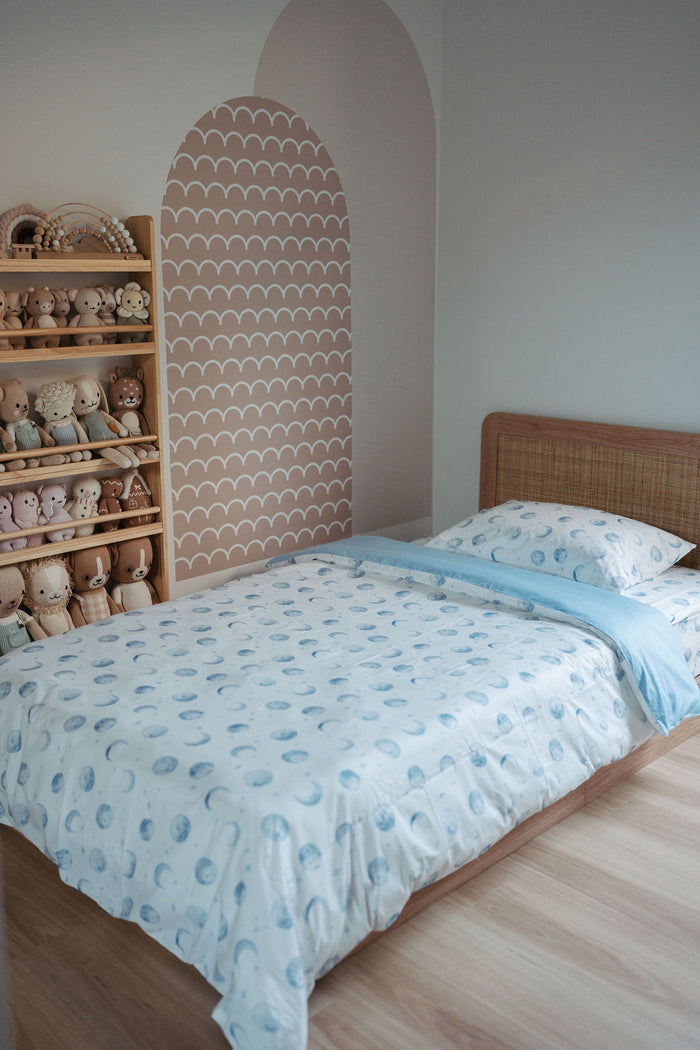 Matching Single Quilt Cover & Waterproof Pillowcase Set - Luka