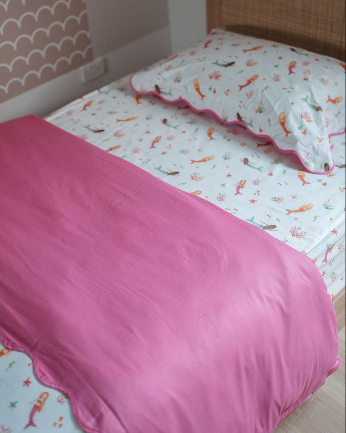 Matching Single Quilt Cover & Waterproof Pillowcase Set - Quinn