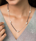 Mixed Style Pearl Mangalsutra (Silver)
