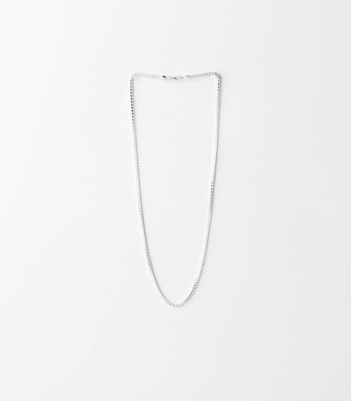 Modern Motif Mens Chain (66 cm) (Silver)