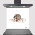 Mouse In Boots Kitchen Glass Splashback