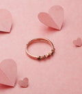 Multicolored Stones Finger Ring (Silver)