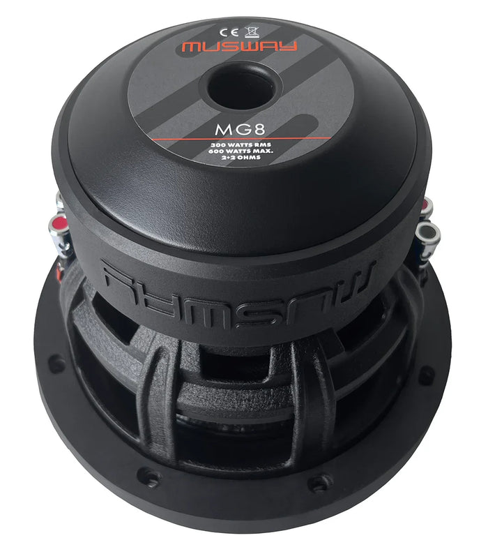 Musway MG8 subwoofer da 200mm  2 + 2 Ohm 600W