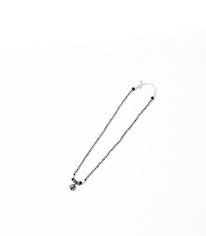 Mystic Floral Core Antique Mangalsutra (Silver)