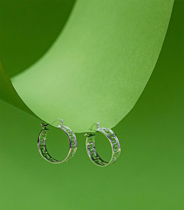 Mystic Hoops Earrings (Silver)