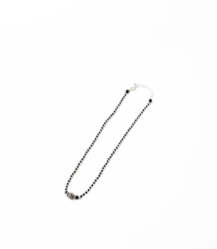 Mystic Swirl Orb Antique Mangalsutra (Silver)