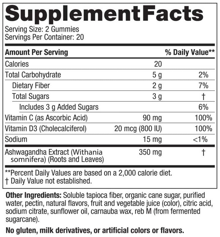 Nordic Naturals Stress Relief Gummies Ingredients