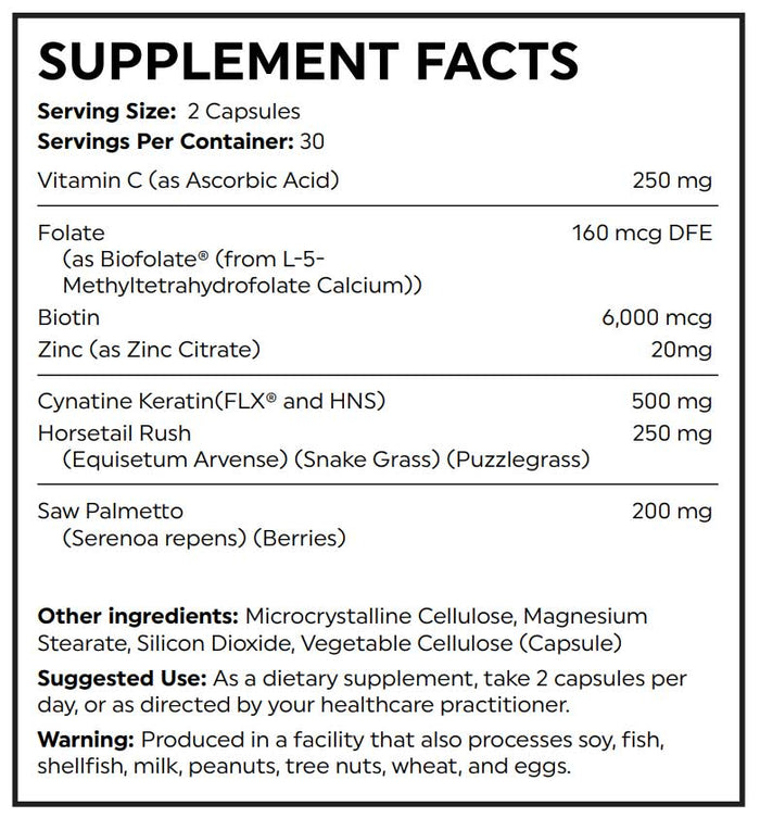 Nutritional Frontiers Beauty Complete Ingredients