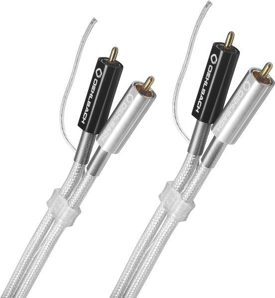 OEHLBACH 2601 Cavo Phono RCA audio Silver Express Plus 1,0 MT per giradischi AUDIOPHILE - TechSoundSystem.com