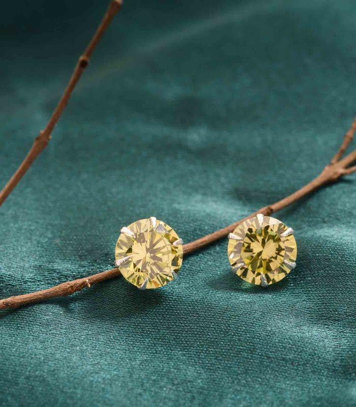 Olive Green Round Tops (Silver)