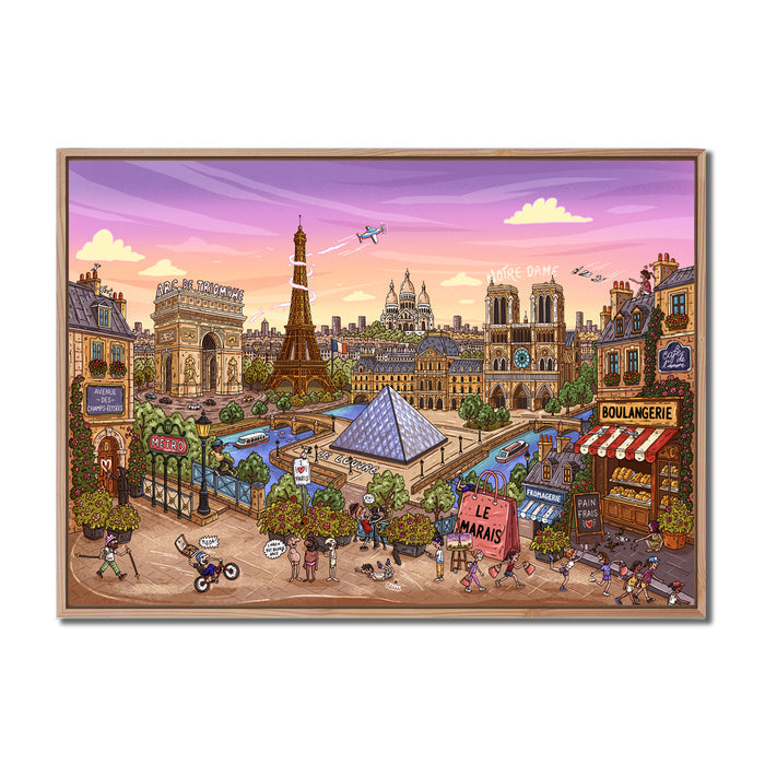 Canvas Print / A1 (594 x 841mm) Most Popular Size / Oak