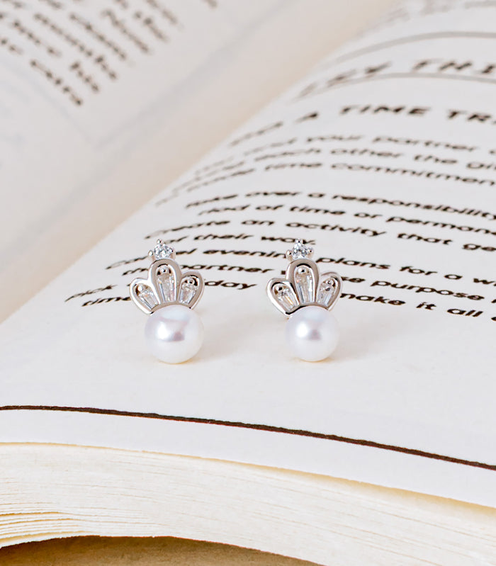 Pearl Crown Tops (Silver)