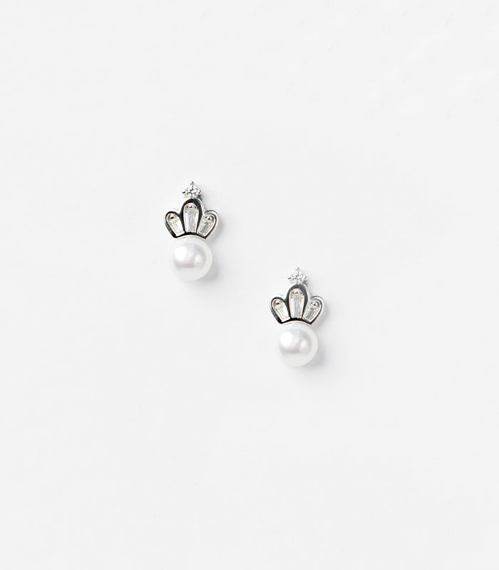 Pearl Crown Tops (Silver)