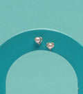 Pearl Heart Tops (Silver)