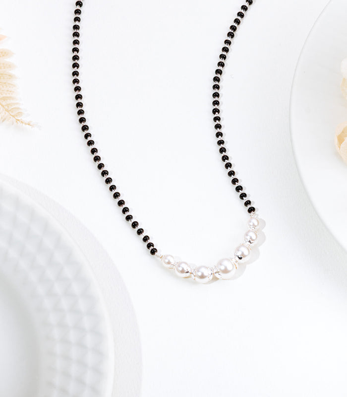 Pearl Stream Mangalsutra (Silver)