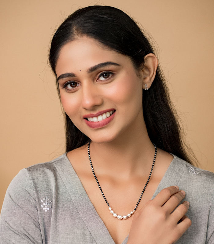 Pearl Stream Mangalsutra (Silver)