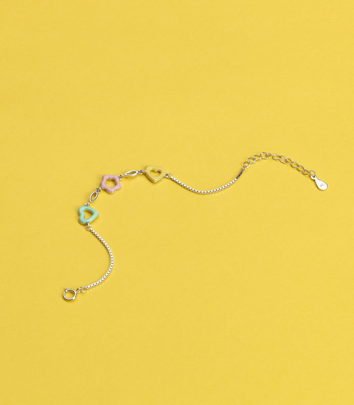 Pestal Flower Bracelet (Silver)