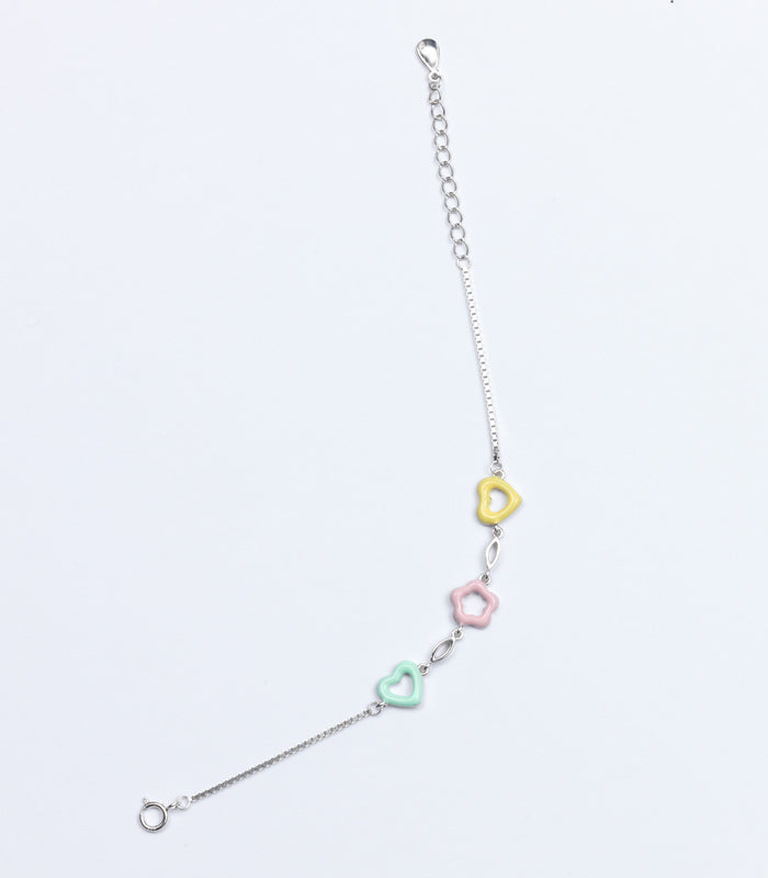 Pestal Flower Bracelet (Silver)