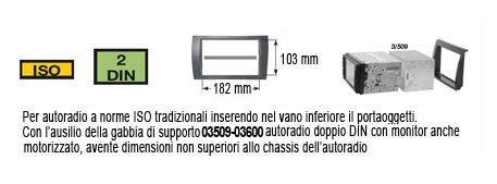Phonocar 03441 Mascherina 1/2 DIN per Seat Ibiza 08-13 colore antracite - TechSoundSystem.com
