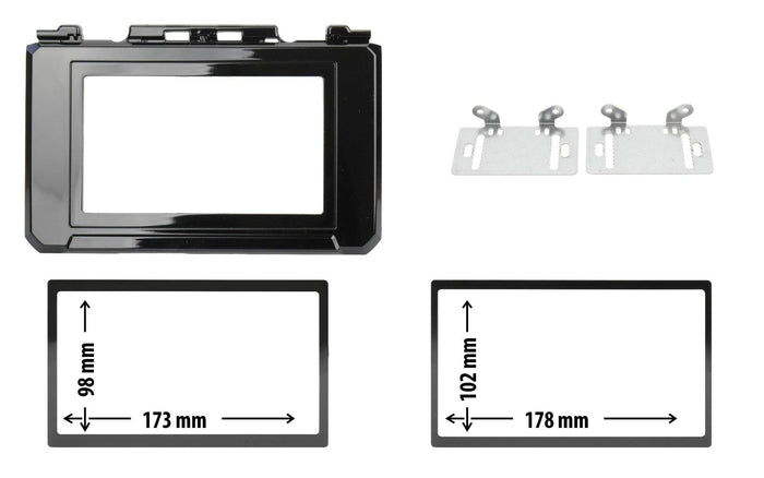 Phonocar 03779 Adattatore 2 ISO per vano autoradio per JIMNY - TechSoundSystem.com