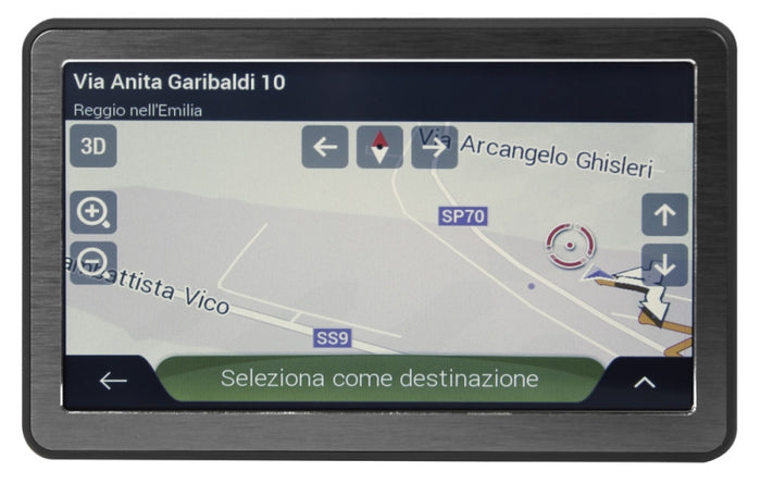 Phonocar NV005 NAVIGATORE GPS PORTATILE con DISPLAY TOUCH SCREEN 7" PER AUTO - TechSoundSystem.com
