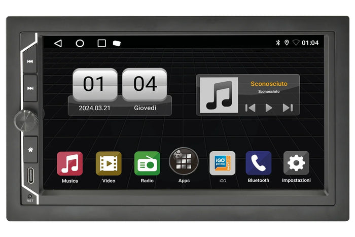 Phonocar VM004 MEDIASTATION ANDROID 12 SUPER COMPATTA monitor 6.75"