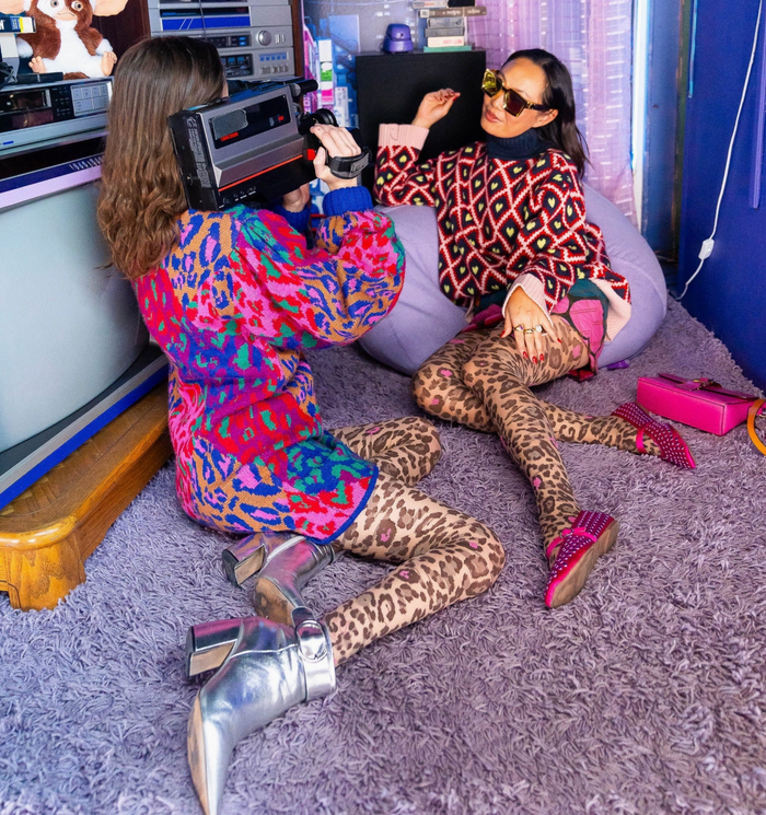 Pink Pop Leopard Sheer Tights