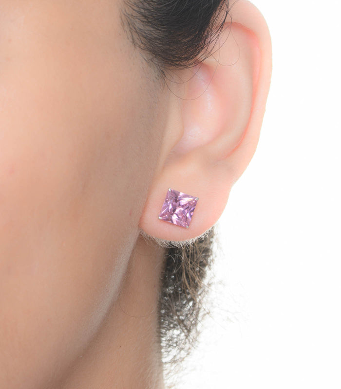 Pink Square Tops (Silver)