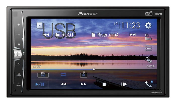 Pioneer DMH-A3300DAB autoradio 2 DIN 6,2" con DAB+ radio digitale, WebLink, Bluetooth - TechSoundSystem.com