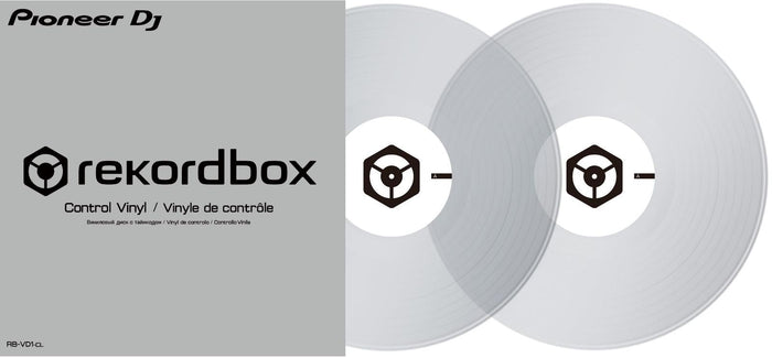 PIONEER RB-VD1-CL COPPIA DI VINILI DI CONTROLLO PER REKORDBOX TRASPARENTI - TechSoundSystem.com
