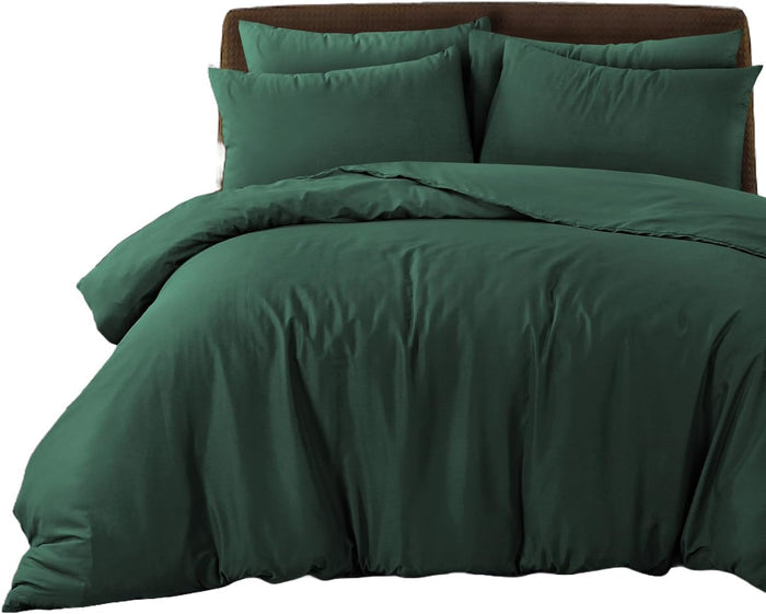 Plain Duvet Cover Set Soft Microfiber - 3Pcs