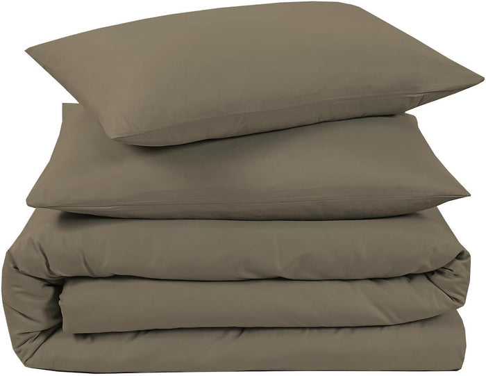 Plain Duvet Cover Set Soft Microfiber - 3Pcs