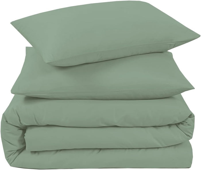 Plain Duvet Cover Set Soft Microfiber - 3Pcs