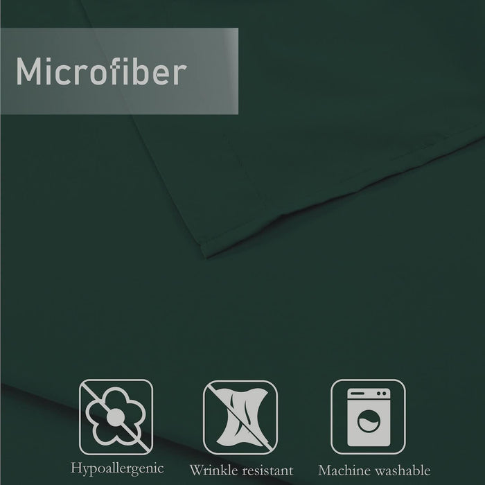 Plain Duvet Cover Set Soft Microfiber - 3Pcs