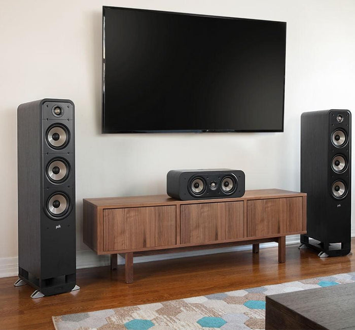 POLK AUDIO S30e Diffusore centrale a 2 vie bass reflex posteriore Power Port, NERO - TechSoundSystem.com