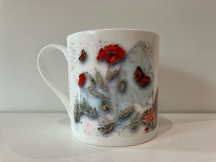 Powder Bloom Fine Bone China Mug Gift Set — Set of 6