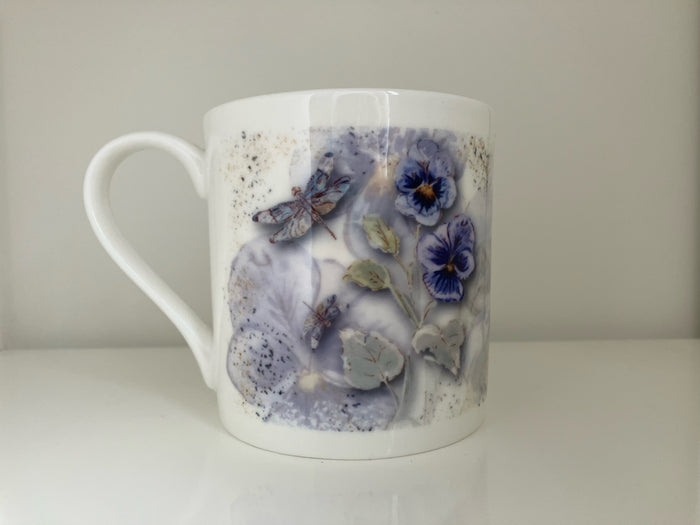 Powder Bloom Fine Bone China Mug Gift Set — Set of 6