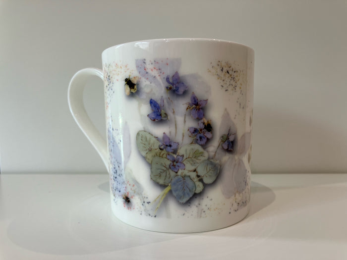 Powder Bloom Fine Bone China Mug Gift Set — Set of 6